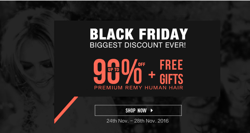 2016 black friday hair extensions sale