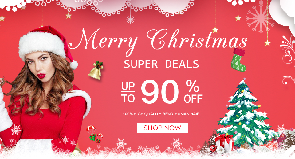 merry christmas hair extensions sale