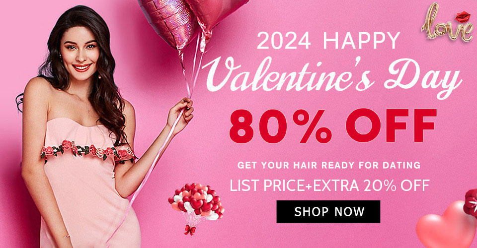 2024 Valentine Day Hair Extensions Sale