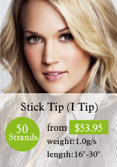 50 stands stick tips hair extensions